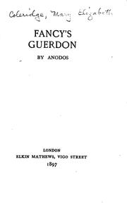 Cover of: Fancy's Guerdon by Mary Elizabeth Coleridge