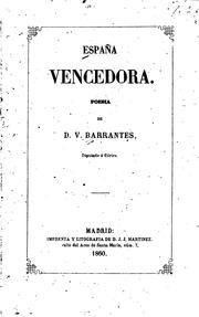 Cover of: España vencedora: Poesia