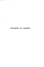 Cover of: Environs of London. Western division