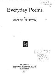 Everyday poems by George Elliston