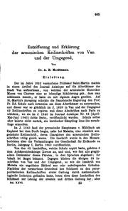 Cover of: Entzifferung und Erklärung der armenischen Keilinschriften von Van und der Umgegend by Andreas David Mordtmann