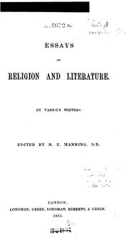 Cover of: Essays on Religion and Literature by Henry Edward Manning