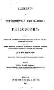 Cover of: Elements of Experimental and Natural Philosophy