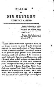 Cover of: Elogio funebre di Pio settimo, pontefice massimo