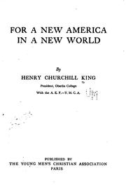Cover of: For a new America in a new world