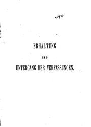 Cover of: Erhaltung und Untergang der Staatsverfassungen nach Plato, Aristoteles und Machiavelli