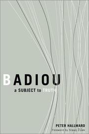 Cover of: Badiou by Peter Hallward