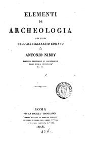 Cover of: Elementi di archeologia