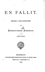 Cover of: En fallit: skuespil i fire handlinger