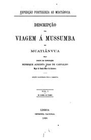 Cover of: Expedição Portuguêza ao Muatiânvua by Henrique Augusto Dias de Carvalho