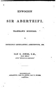 Cover of: Enwogion Sir Aberteifi: Traethawd buddugol yn Eisteddfod genedlaethol ...