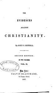 Cover of: The Evidences Against Christianity