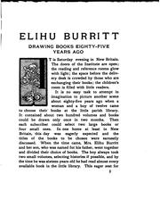 Cover of: Elihu Burritt: An Apostle of International Brotherhood by Ozora Stearns Davis