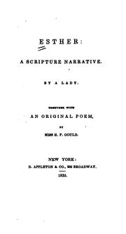 Cover of: Esther: A Scripture Narrative