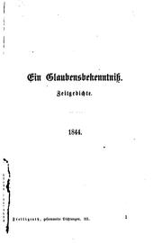 Cover of: Ferdinand Freiligrath's gesammelte Dichtungen