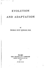 Cover of: Evolution and adaptation