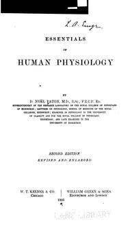 Cover of: Essentials of human physiology for medical students