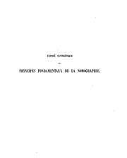 Cover of: Exposé synthéthique des principes fondamentaux de la nomographie