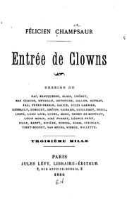 Cover of: Entree de clowns by Félicien Champsaur