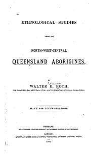 Cover of: Ethnological Studies Among the North-west-central Queensland Aborigines