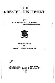 Cover of: The Greater Punishment