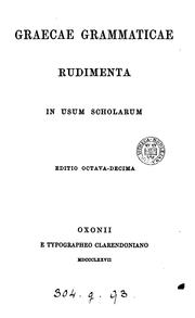 Download Pdf Graecae Grammaticae Rudimenta Signed C W Another By Charles Wordsworth Ebook