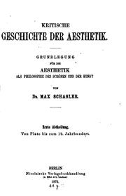 Cover of: Grundlegung für die Aesthetik als Philosophie des Schönen und der Kunst