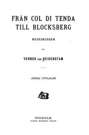 Cover of: Från Col di Tenda till Blocksberg