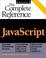 Cover of: JavaScript