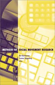 Cover of: Methods of Social Movement Research (Social Movements, Protest, and Contention) by 