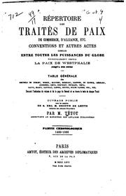 Cover of: Friedenskongresse und Friedensschlüsse im 19. Und 20. Jahrhundert by Eduard von Wertheimer