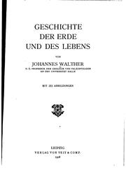 Cover of: Geschichte der Erde und des Lebens
