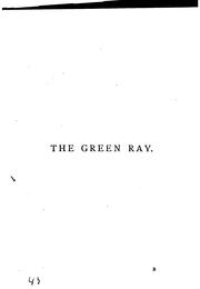 Cover of: The green ray, tr. by M. de Hauteville