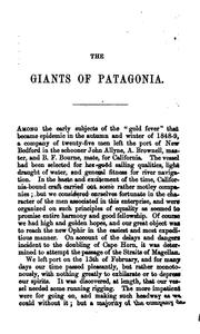 The giants of Patagonia by Benjamin Franklin Bourne