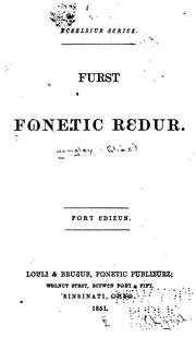 Cover of: Furst Fonetic Redur