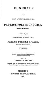 Cover of: The Funeral Sermons, Orations, Epitaphs, and Other Pieces on the Death of ... by Charles Farquhar Shand