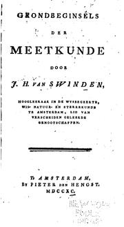 Cover of: Grondbeginsels der meetkunde