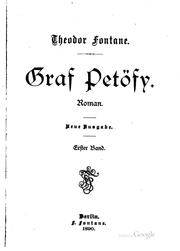 Cover of: Graf Petöfy: Roman