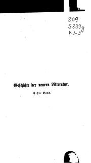 Cover of: Geschichte der Neuern Litteratur by Adolf Ernst Stern