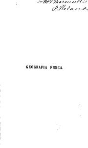 Cover of: Geografia fisica, tr. di E. Pepoli
