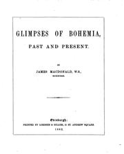 Cover of: Glimpses of Bohemia: Past and Present | James MacDonald