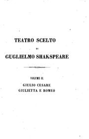 Cover of: Giulio Cesare: tragedia by William Shakespeare