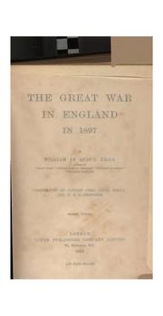 Cover of: The Great War in England in 1897 by William Le Queux