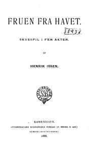 Cover of: Fruen Fra Havet by Henrik Ibsen