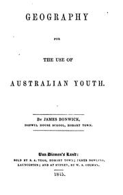 Cover of: Geography for the use of Australian youth