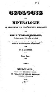 Cover of: Geologie und Mineralogie in Beziehung zur natürlichen Theologie