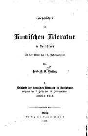 Cover of: Geschichte der komischen Literatur in Deutschland seit der Mitte des 18 ... by Friedrich Wilhelm Ebeling, Friedrich Wilhelm Ebeling