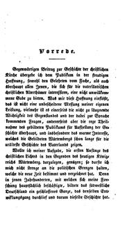 Cover of: Geschichte der Einführung des Christenthums im südwestlichen Deutschland, besonders in Würtemberg