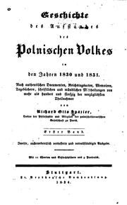 Cover of: Geschichte des Aufstandes des polnischen Volkes in den Jahren 1830 und 1831