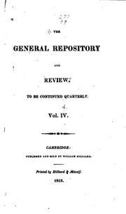 Cover of: The General Repository and Review